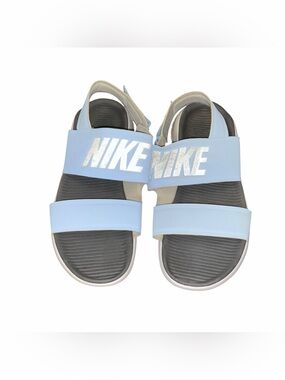 Nike Women’s Sport Sandals Blue Black Adjustable Strap Slides Size 9
